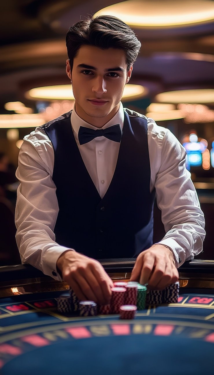Player enjoying underwater-themed slot entertainment on mobile device
